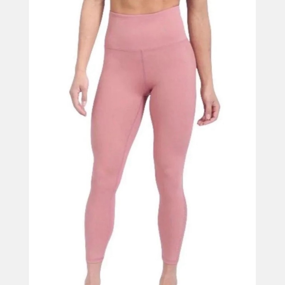 Zyia Sz L Active High Rise Canyon Rose Flame Light N Tight Leggings